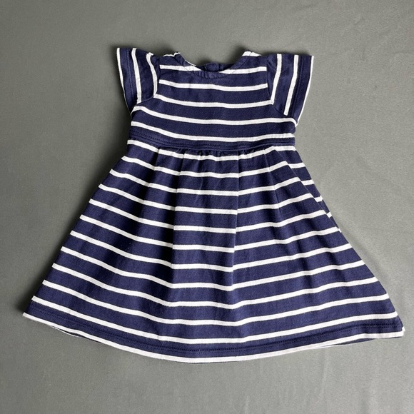 boutchou Other - BOUT'CHOU Baby dress white and blue stripe size 6M